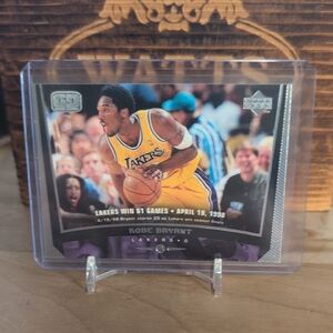 1998-99 Upper Deck Kobe Bryant Game Dates Lakers HOF